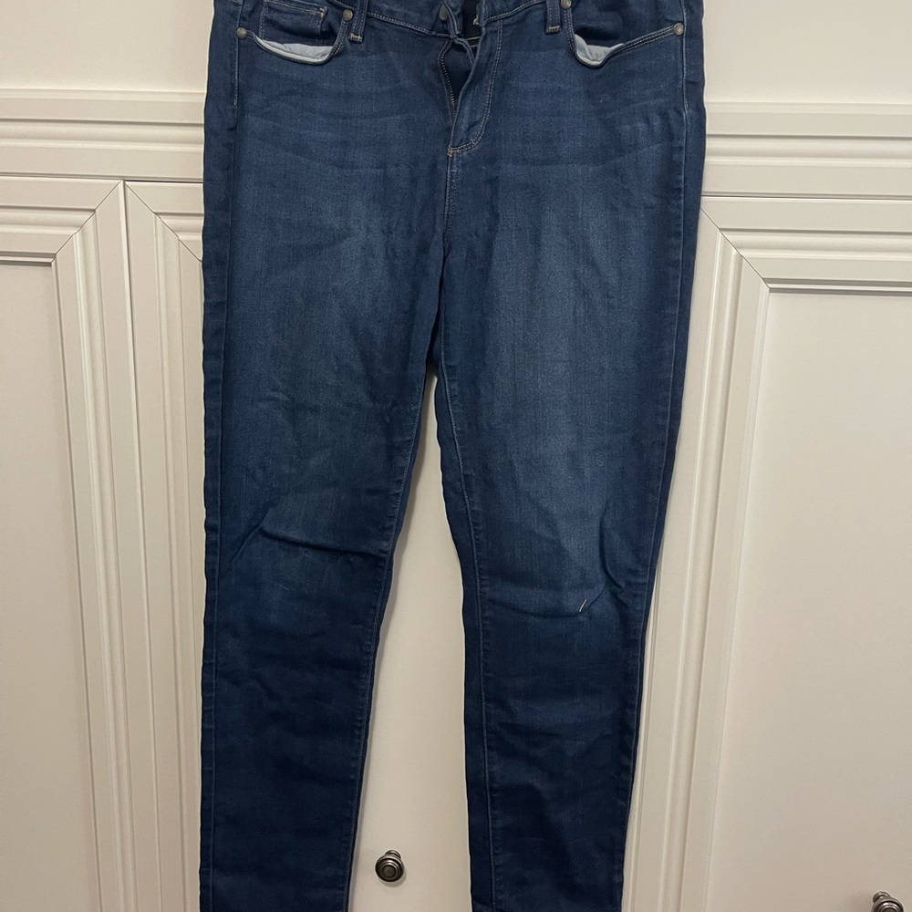 Paige Dark Blue Skinny Jeans